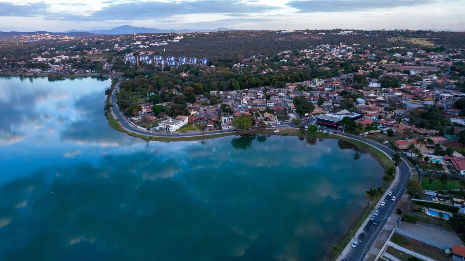 Vista aérea da Lagoa Santa/MG — onde a Ácore atua